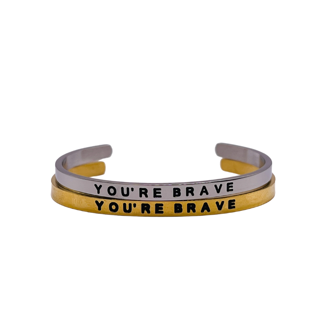 YOU'RE BRAVE-3MM DEEP STAMP